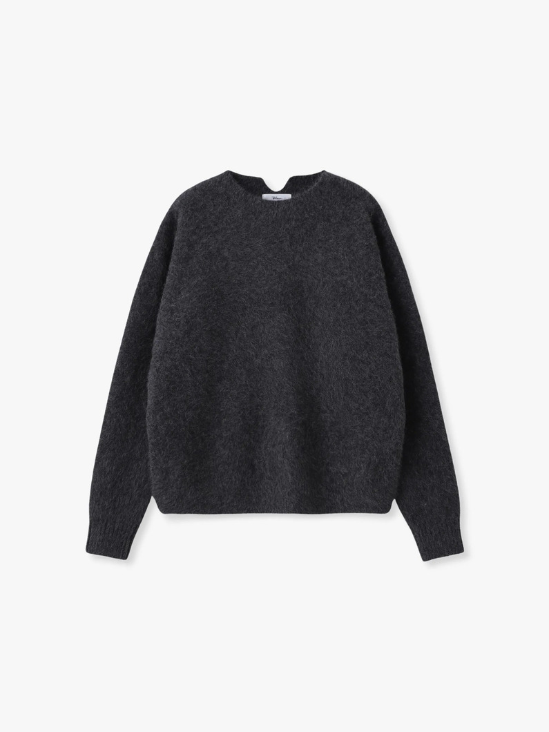 フォックスヤク ニット プルオーバー 詳細画像 dark gray