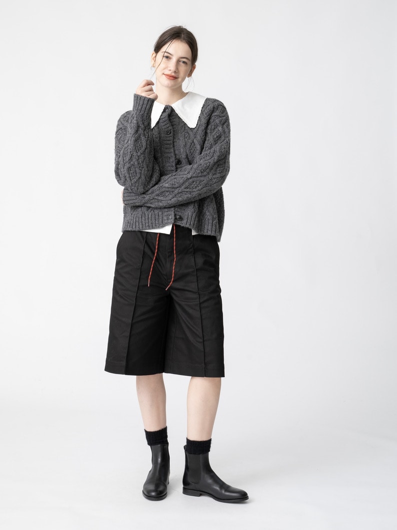 ケーブル ニットカーディガン 詳細画像 charcoal gray 2