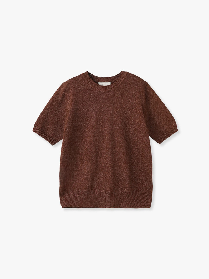 【新品✨2025⭐️完売品】エブール ブライトリリヤーン ニットトップスベージュ ebure/エブール｜「エブール」の完売ニットが再登場！｜エル