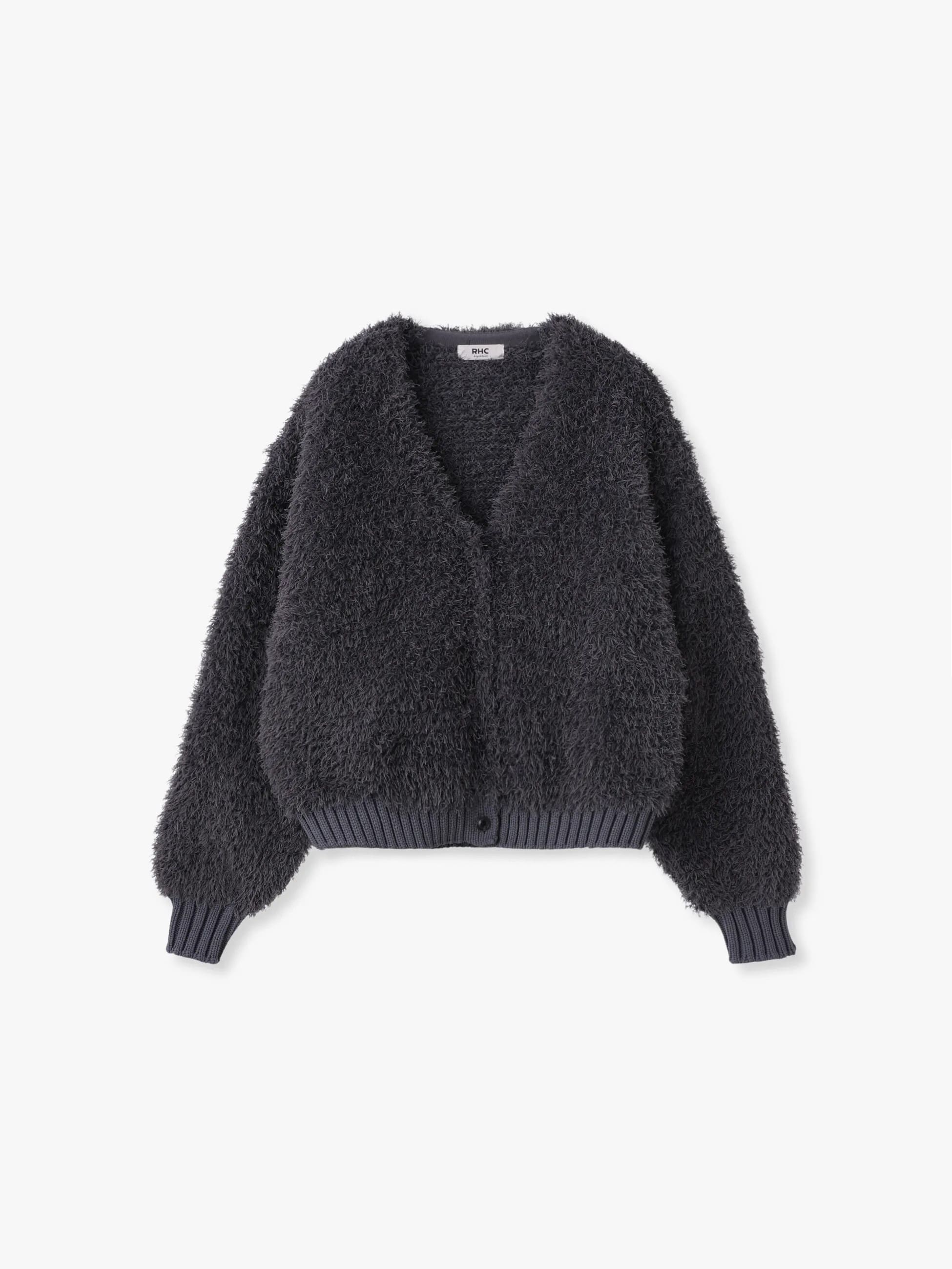 Ron Hermanラミー 麻 リネン 苧麻 グレー カーディガン LOOK BOOK掲載 ロンハーマン Ron Herman リネンカーディガン