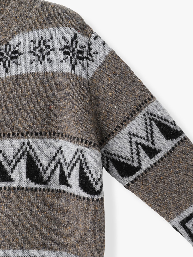 ジャガード ニット カーディガン 詳細画像 blue 2