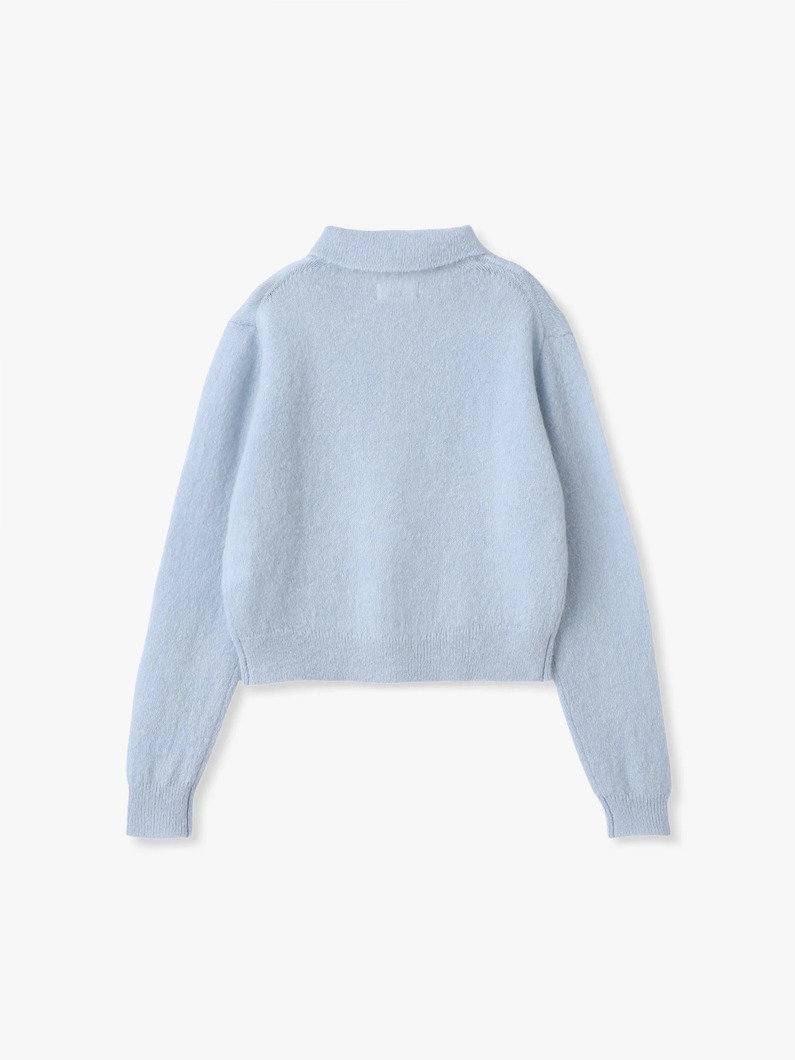 モヘア ポロ ニットトップ 詳細画像 red 1