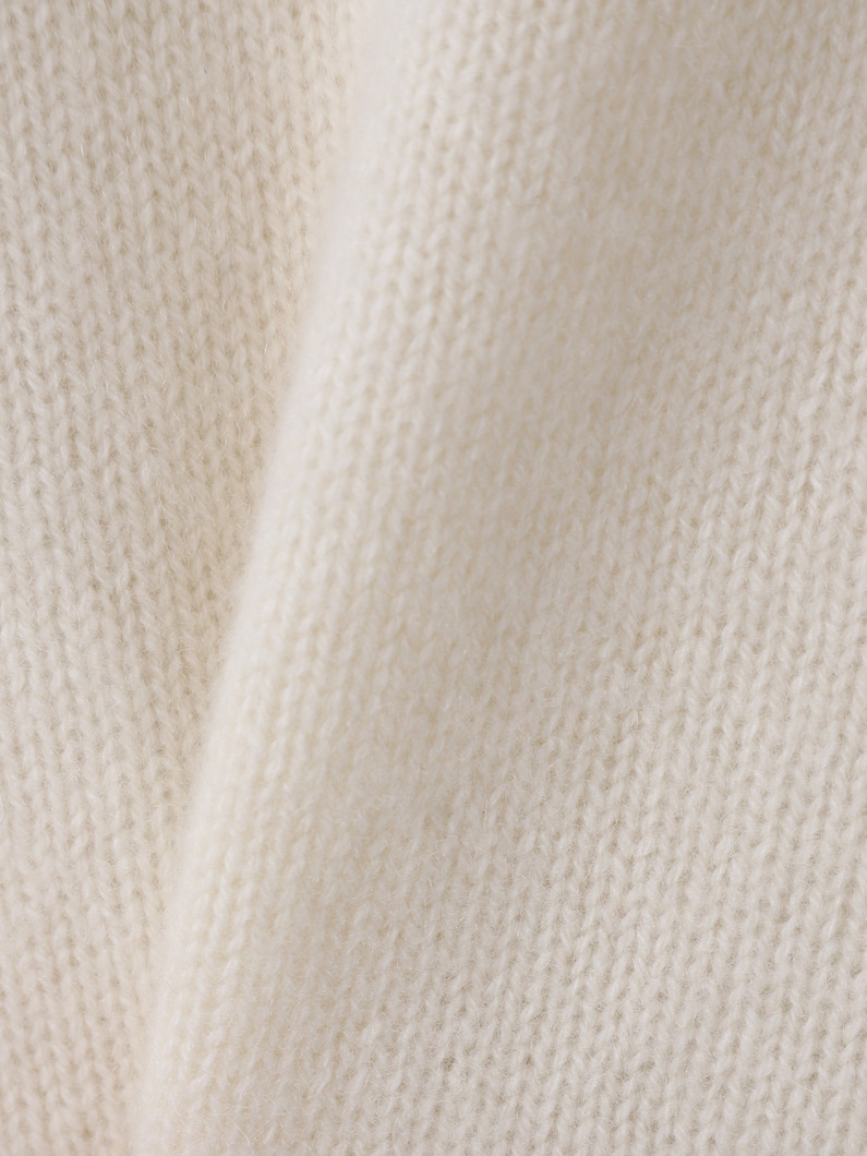 カシミア ニット プルオーバー（オフホワイト/ベージュ） 詳細画像 off white 3