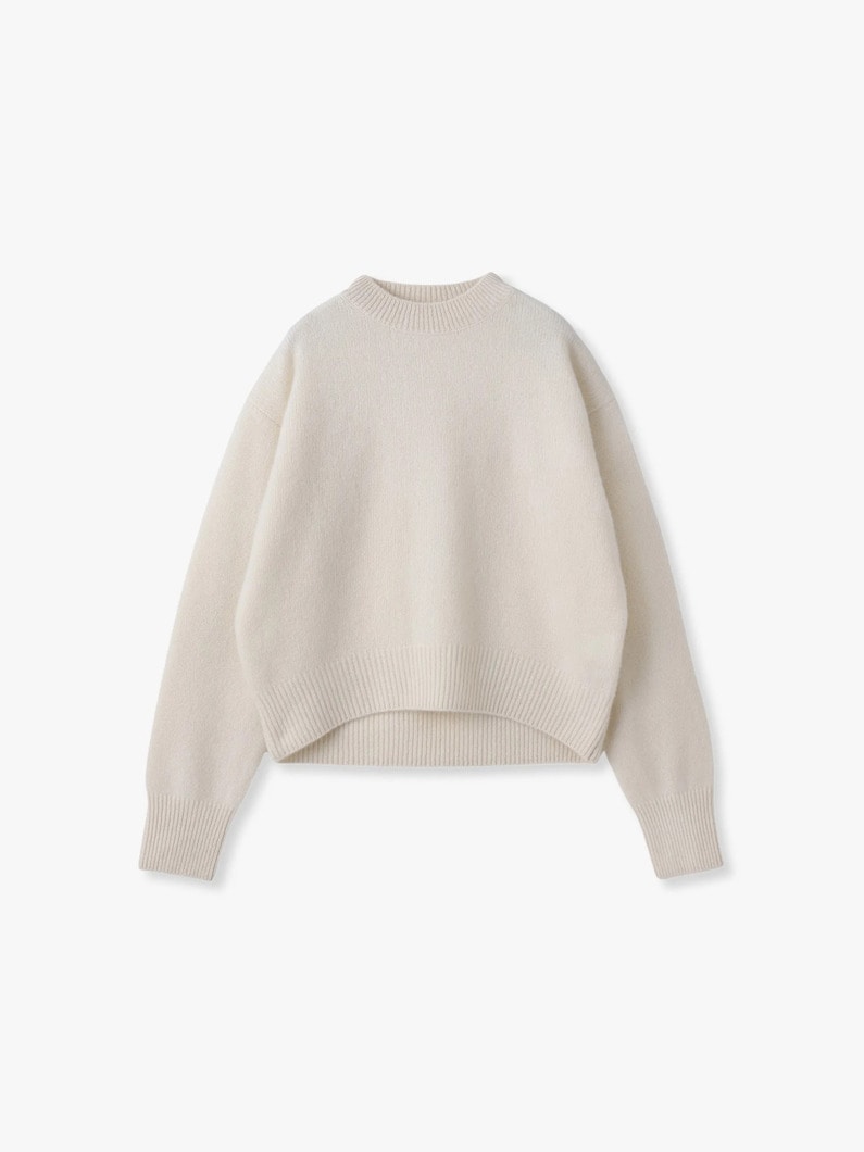 カシミア ニット プルオーバー（オフホワイト/ベージュ） 詳細画像 off white 2