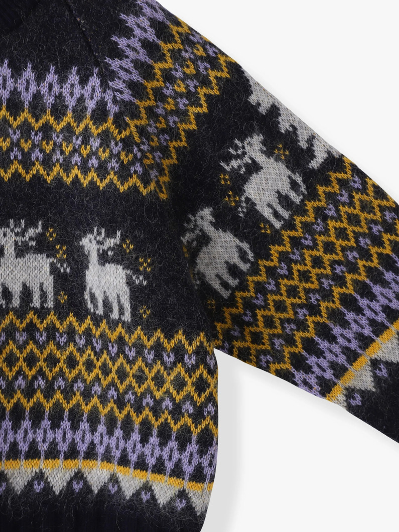 ウィンター ジャガードニット プルオーバー 詳細画像 navy 2