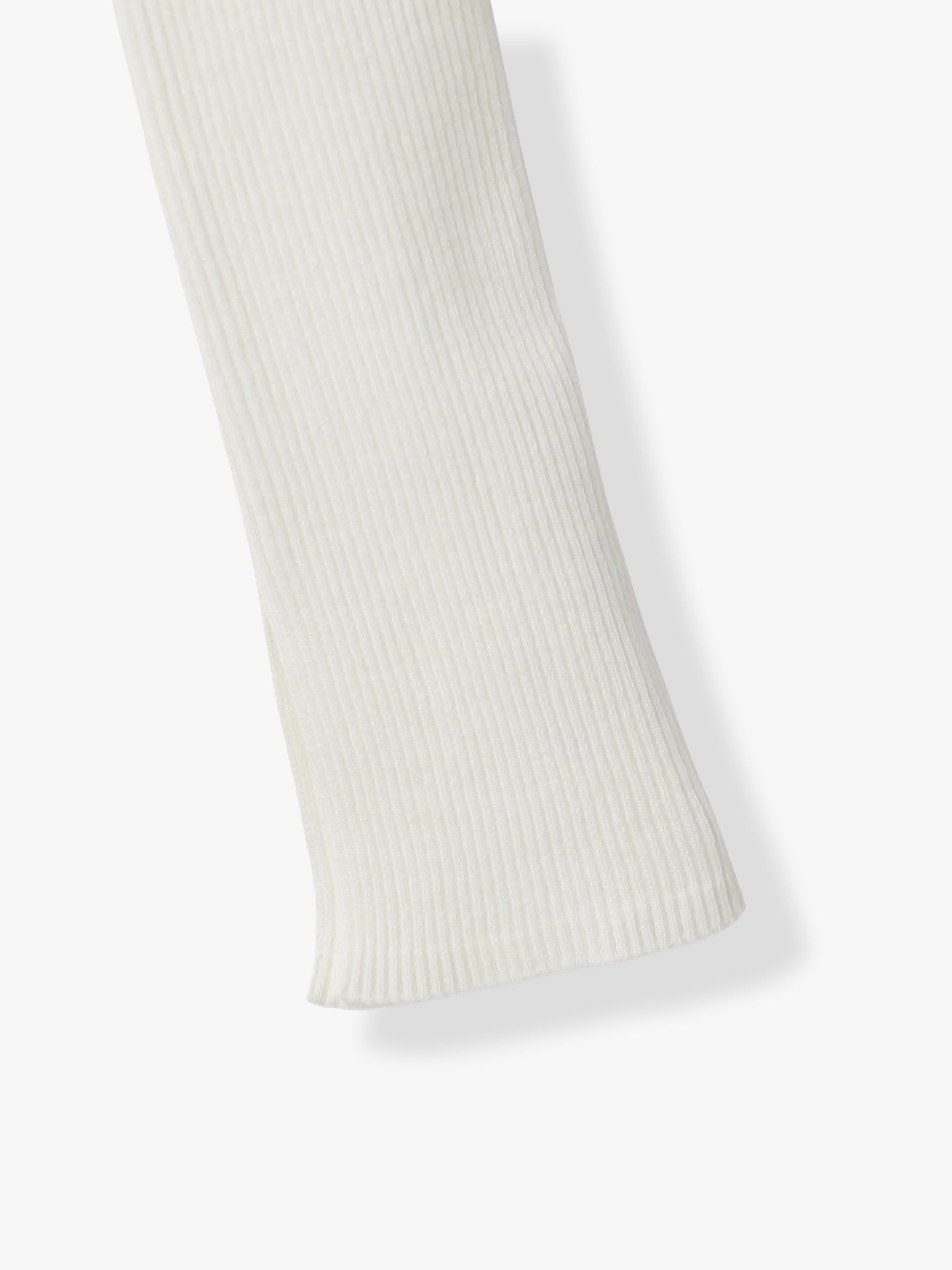 AURALEE ギザタートルネック ギザリブ タートルネックトップ（オフホワイト/ブラック