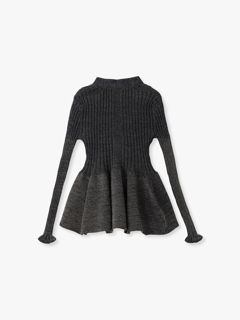 ポッタリー グリッター カーディガン 詳細画像 black 1