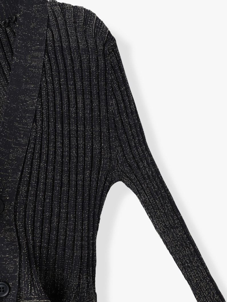 ポッタリー グリッター カーディガン 詳細画像 black 2