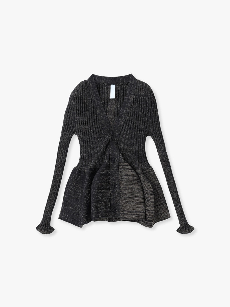 ポッタリー グリッター カーディガン 詳細画像 black 1