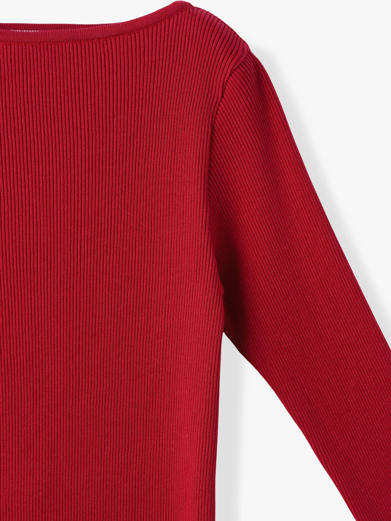 ギザボートネック プルオーバー（レッド/グリーン） 詳細画像 red 2