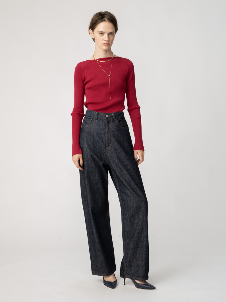 ギザボートネック プルオーバー（レッド/グリーン） 詳細画像 red 2