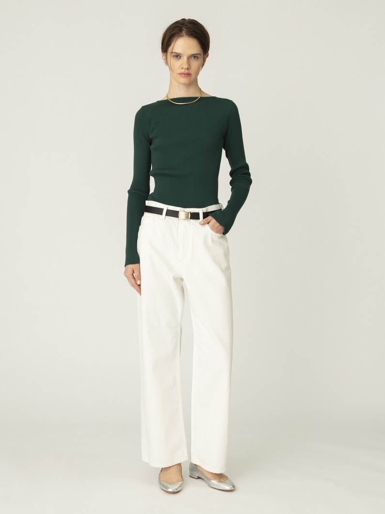 ギザボートネック プルオーバー（レッド/グリーン） 詳細画像 green 3