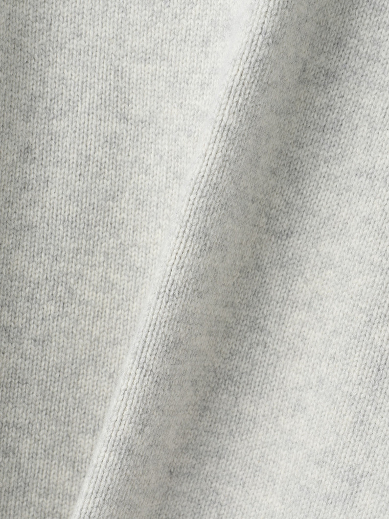 ミドルゲージ カシミア タートルネックプルオーバー（ライトグレー） 詳細画像 light gray 3