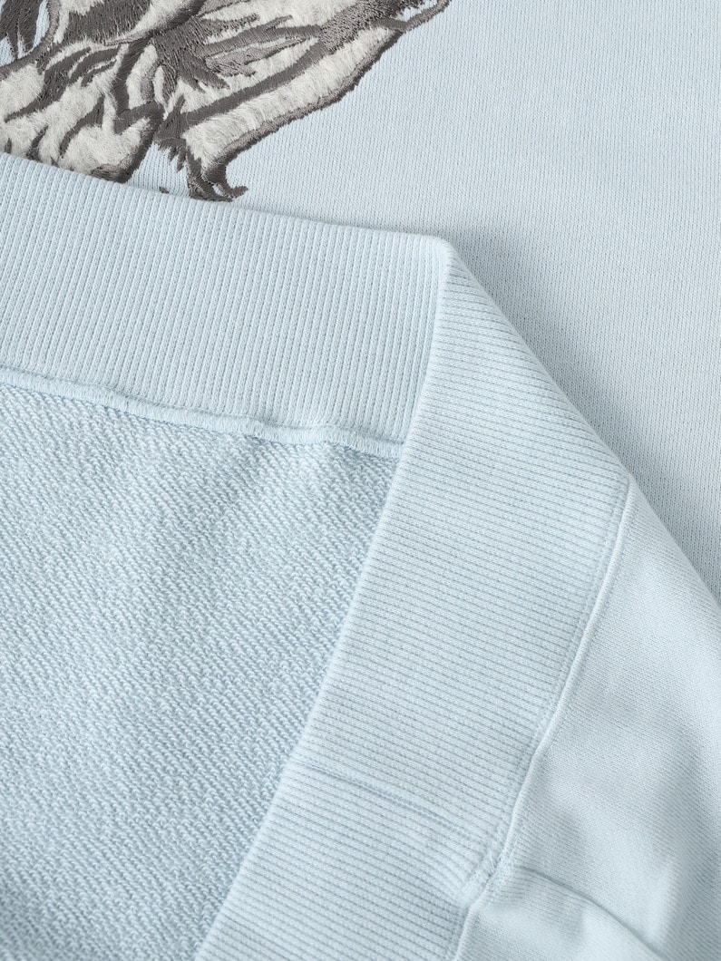 ウォーリサム エンブロイダリー スウェット プルオーバー 詳細画像 light blue 3