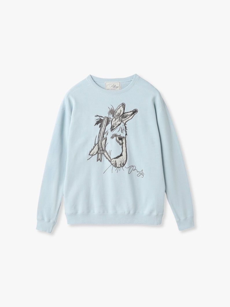 ウォーリサム エンブロイダリー スウェット プルオーバー 詳細画像 light blue 1