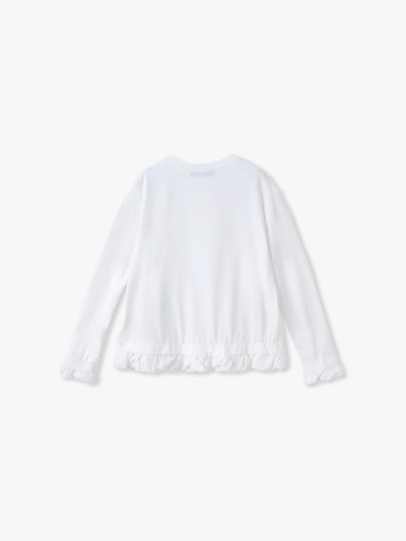 フリル ロングスリーブ ティー 詳細画像 off white 1
