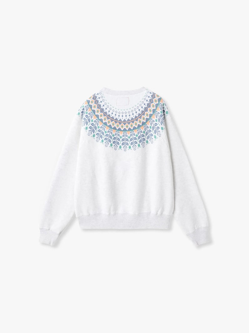 スノーフレーク クルーネック スウェットトップ（ホワイト） 詳細画像 white 1