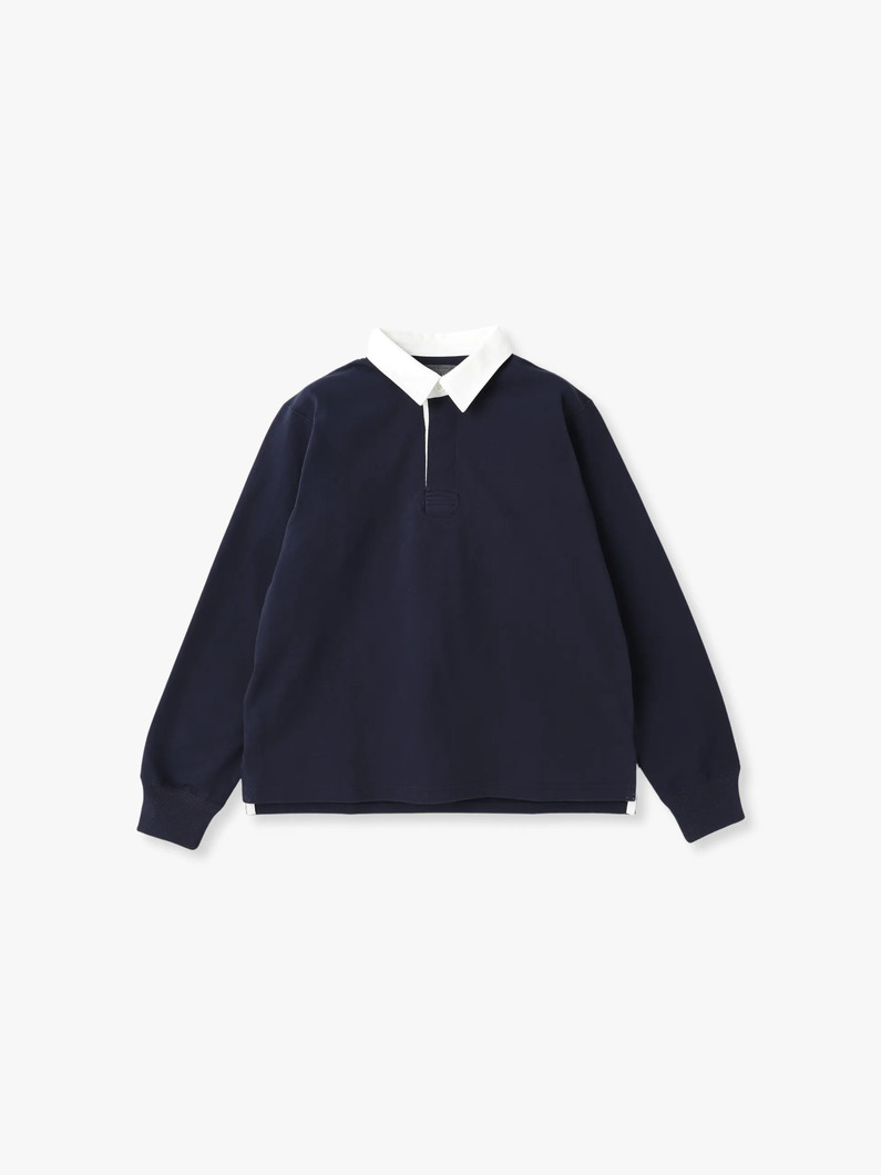 ラガーシャツ（ネイビー/グレー/アイボリー） 詳細画像 navy 3