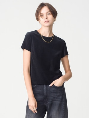 ベロア タンクトップ（ブラック/ブルー/クレイ）｜Ron Herman(ロン