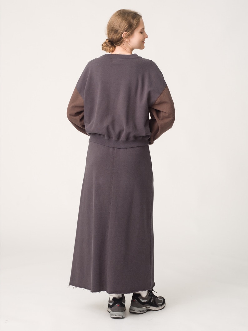 バイカラー スウェットシャツ（チャコールグレー/ブルー） 詳細画像 charcoal gray 3