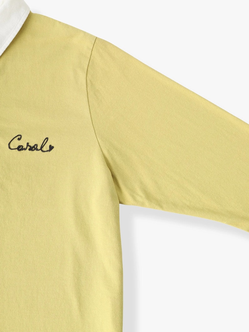 ラガーシャツ（チャコールグレー/イエロー） 詳細画像 yellow 2