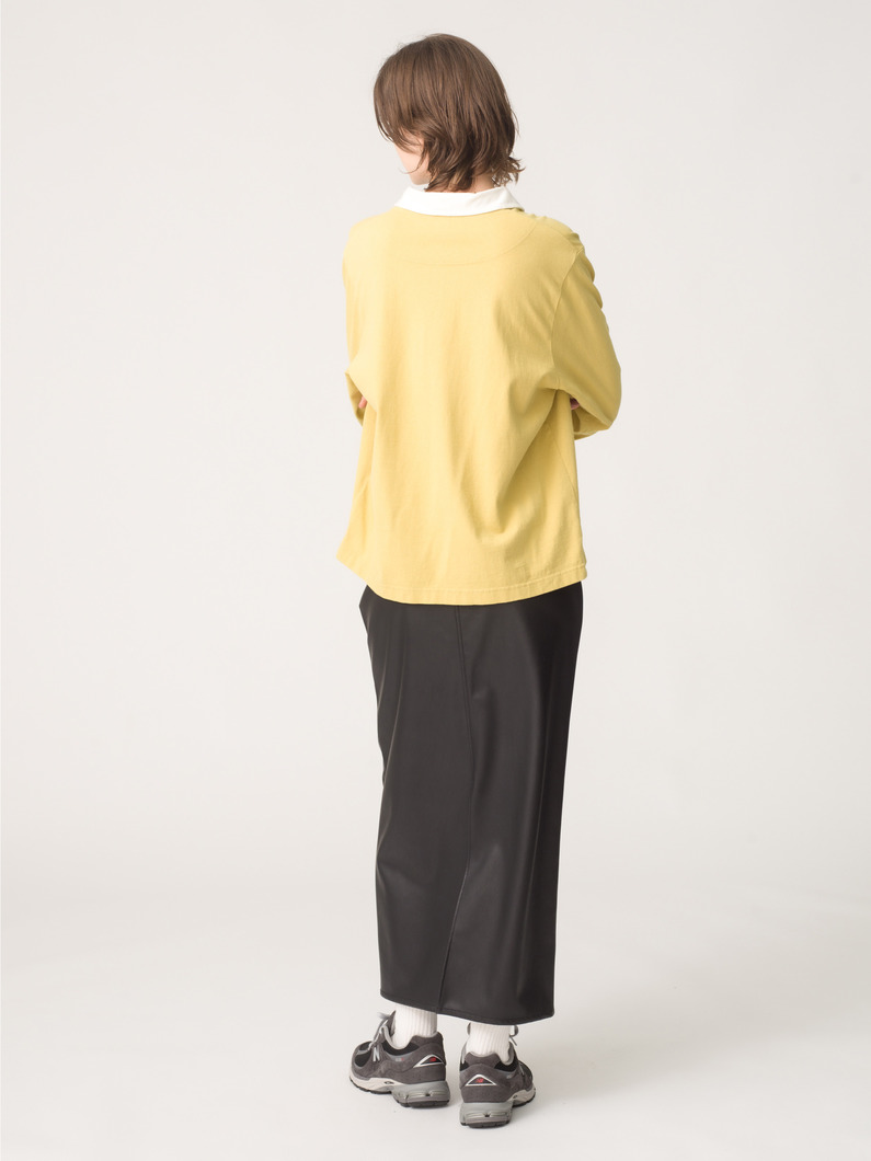 ラガーシャツ（チャコールグレー/イエロー） 詳細画像 yellow 4