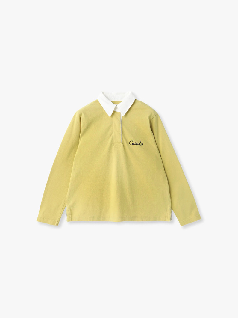 ラガーシャツ（チャコールグレー/イエロー） 詳細画像 yellow 5