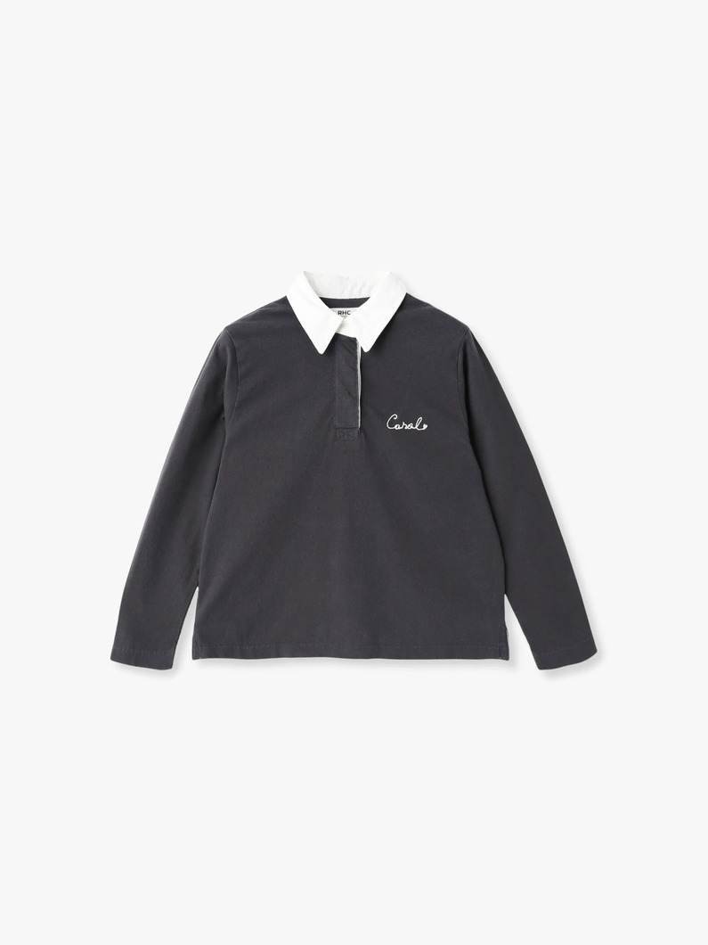 ラガーシャツ（チャコールグレー/イエロー）｜RHC(アールエイチ