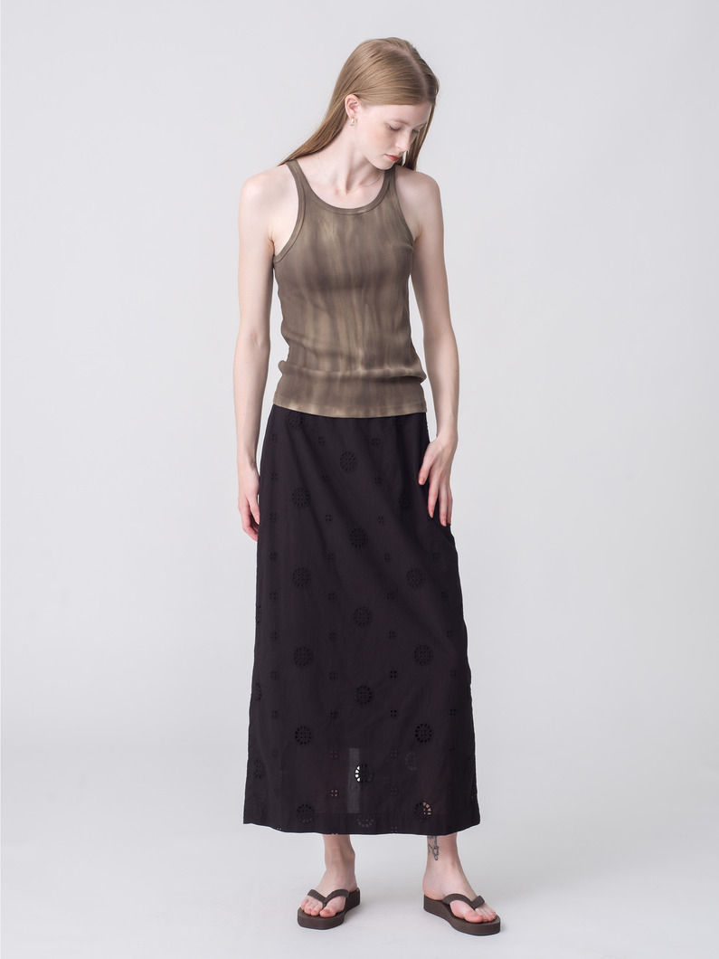 タイダイ カット タンクトップ 詳細画像 khaki 2