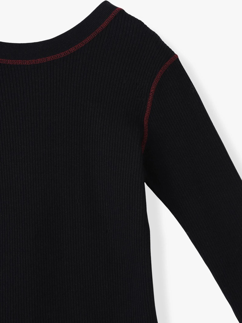 バックオープン プルオーバー（ブラック/アイボリー） 詳細画像 black 2