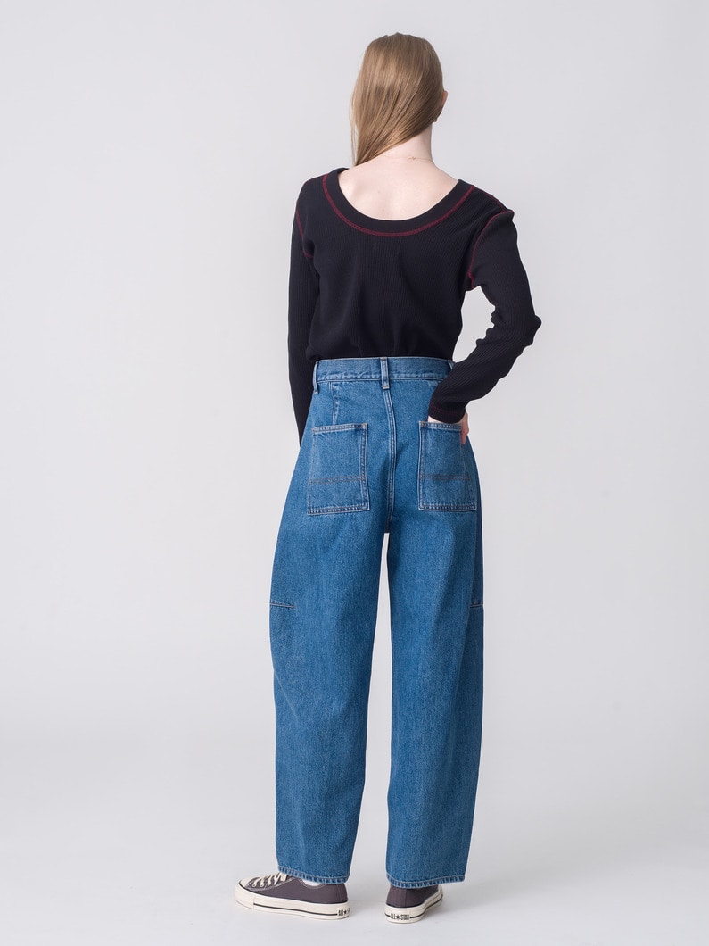 バックオープン プルオーバー（ブラック/アイボリー） 詳細画像 black 4