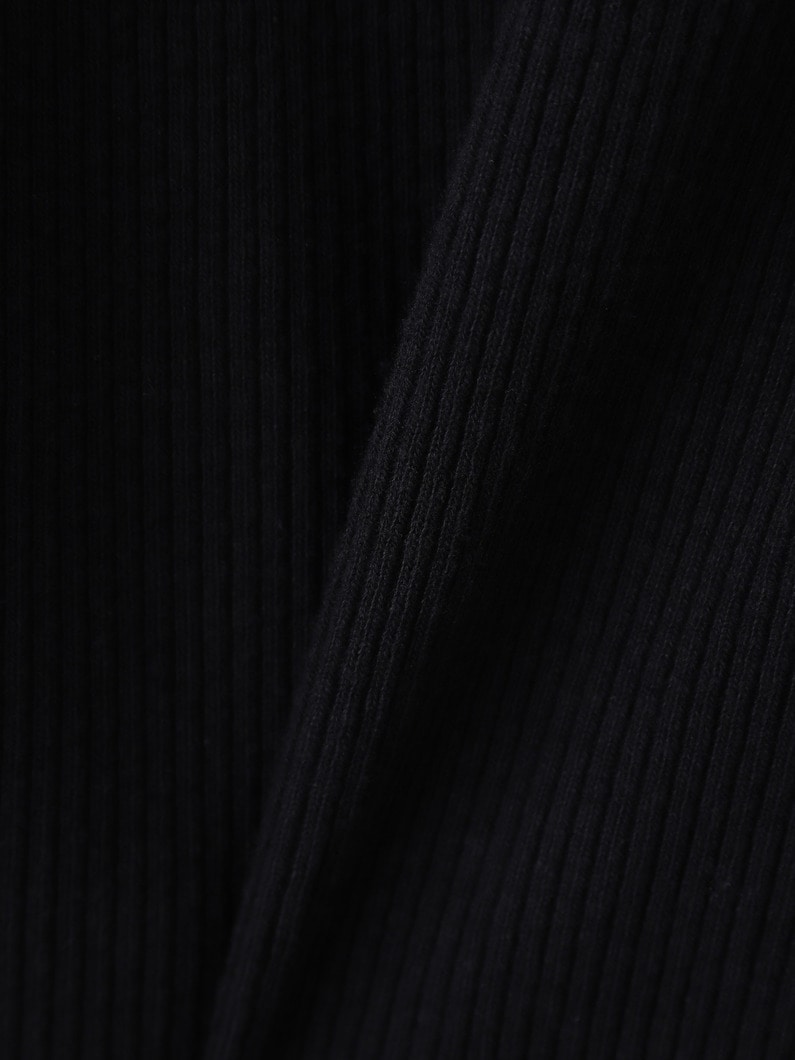 リブカット カーディガン（ブラック/アイボリー） 詳細画像 ivory 3