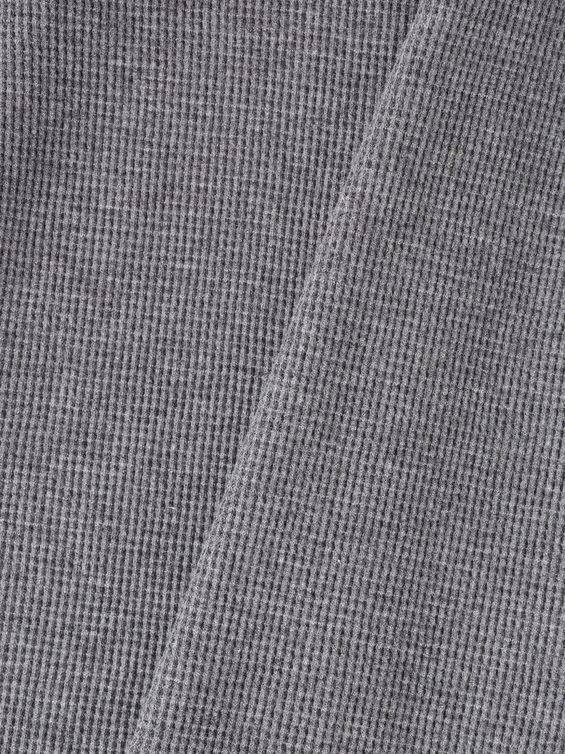 ワッフル バックリボン プルオーバー（チャコールグレー/ホワイト） 詳細画像 charcoal gray 4