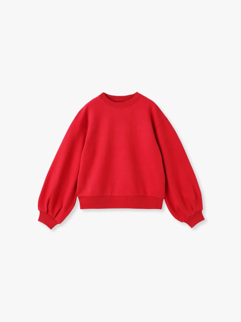 ベアポンチ バルーンスリーブ プルオーバー（チャコールグレー/レッド） 詳細画像 red 4