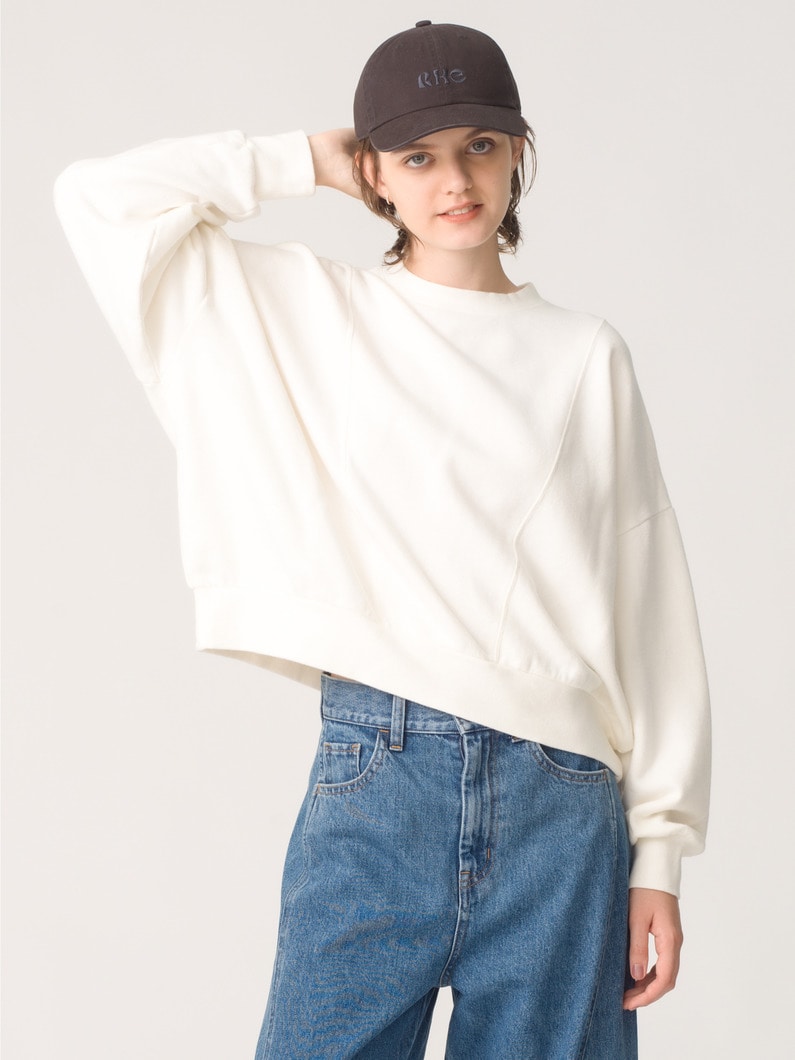 マシュマロ スウェットシャツ（ピンク/ライトブルー/ホワイト） 詳細画像 white 1