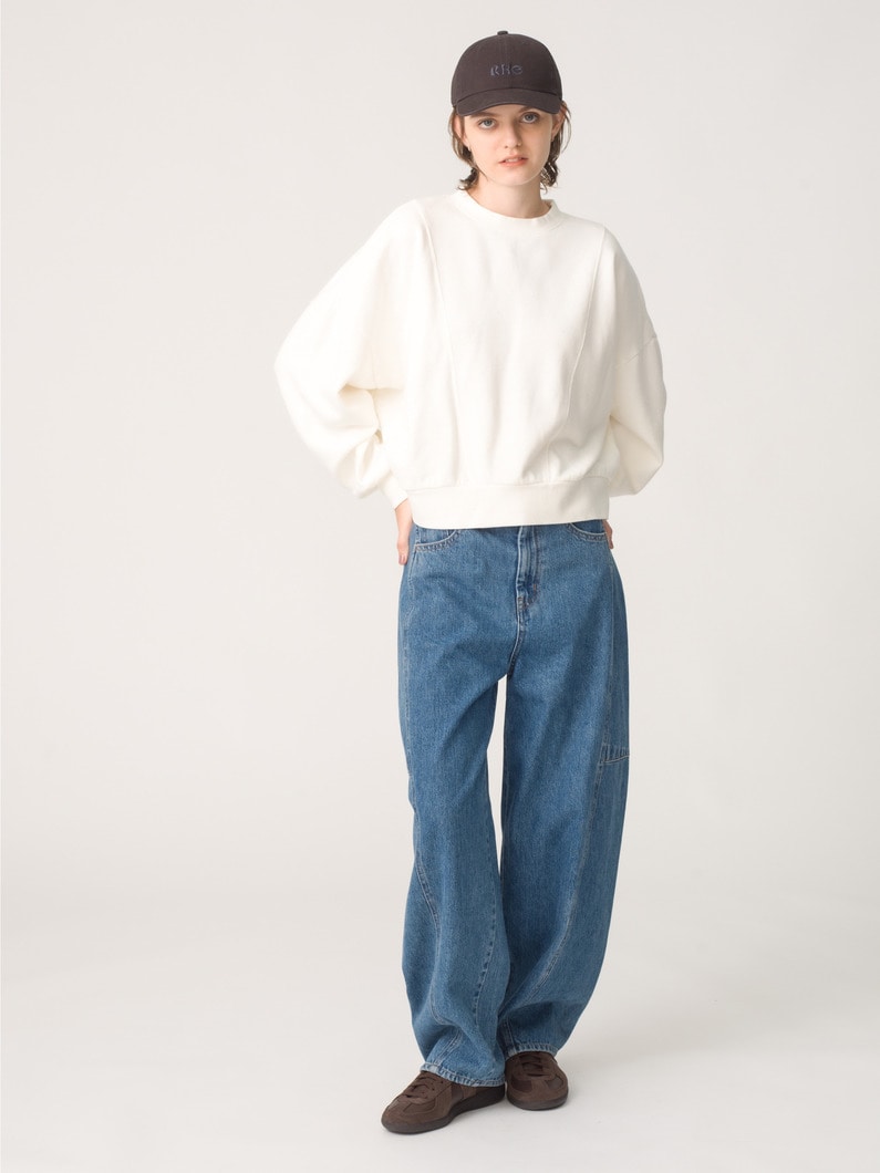 マシュマロ スウェットシャツ（ピンク/ライトブルー/ホワイト） 詳細画像 white 2