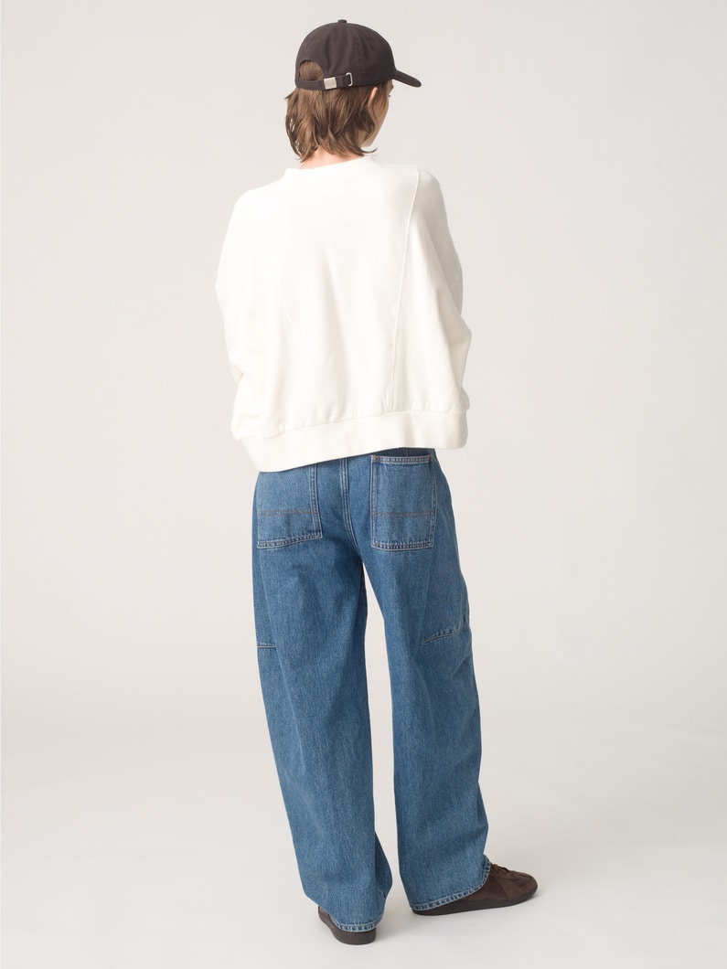 マシュマロ スウェットシャツ（ピンク/ライトブルー/ホワイト） 詳細画像 white 3