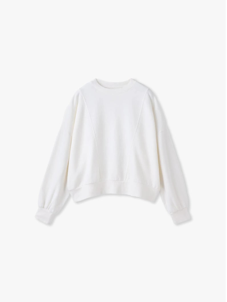 マシュマロ スウェットシャツ（ピンク/ライトブルー/ホワイト） 詳細画像 white 4