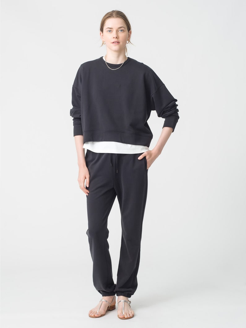 コットンキュプラ スウェットトップ 詳細画像 black 2