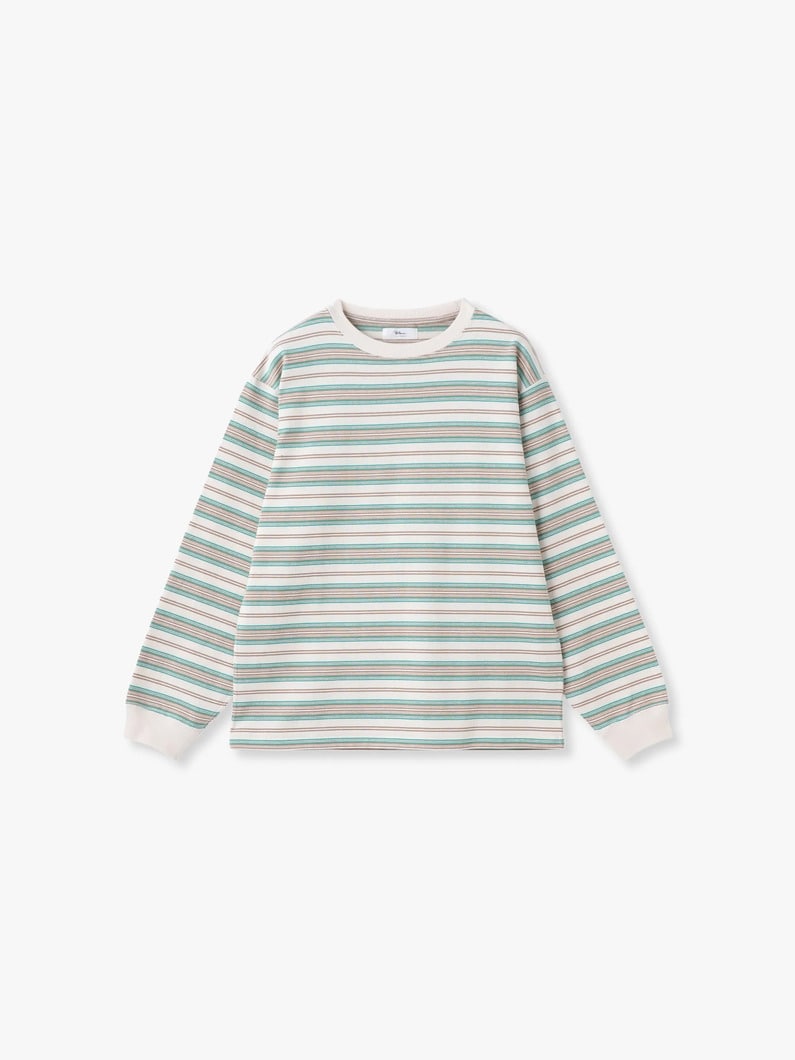 マルチストライプ ロングスリーブティー 詳細画像 ivory 1