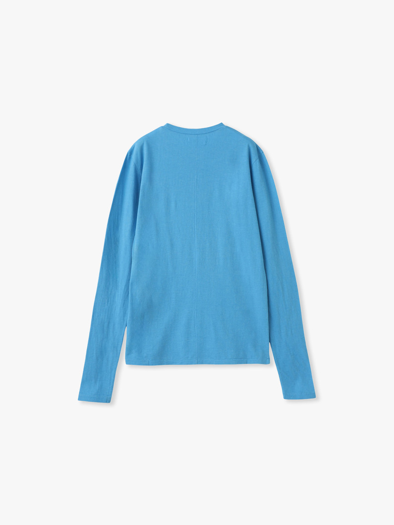 コットンカシミア ロングスリーブティー 詳細画像 blue 1