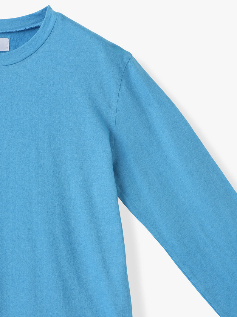 コットンカシミア ロングスリーブティー 詳細画像 blue 2