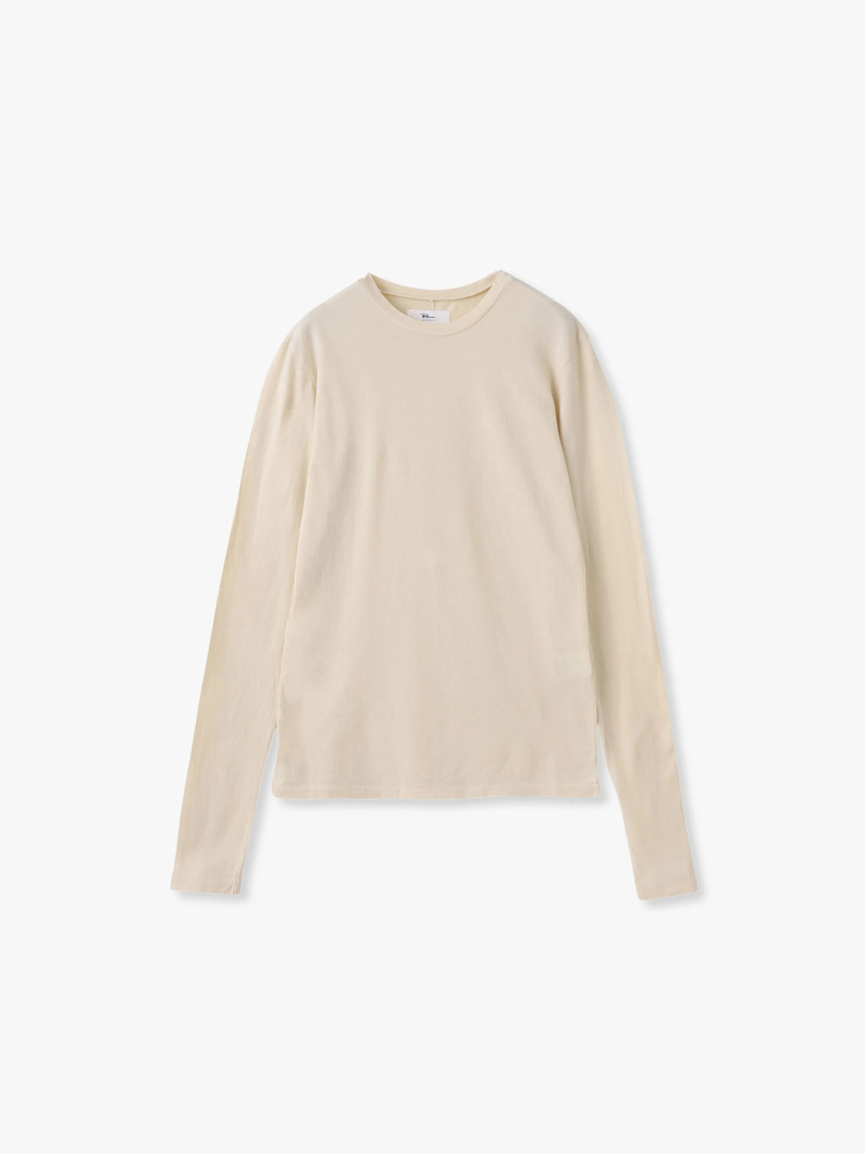 コットンカシミア ロングスリーブティー 詳細画像 light beige