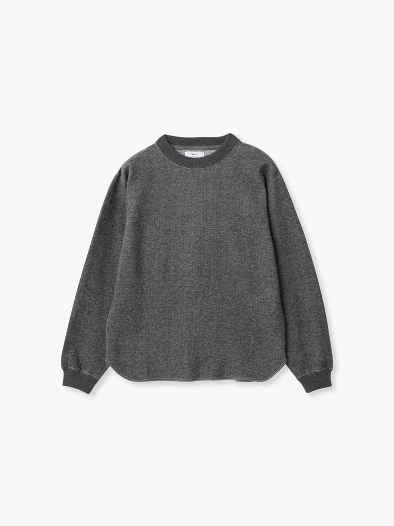 ヤクミックスコットン ロングスリーブティー 詳細画像 charcoal gray
