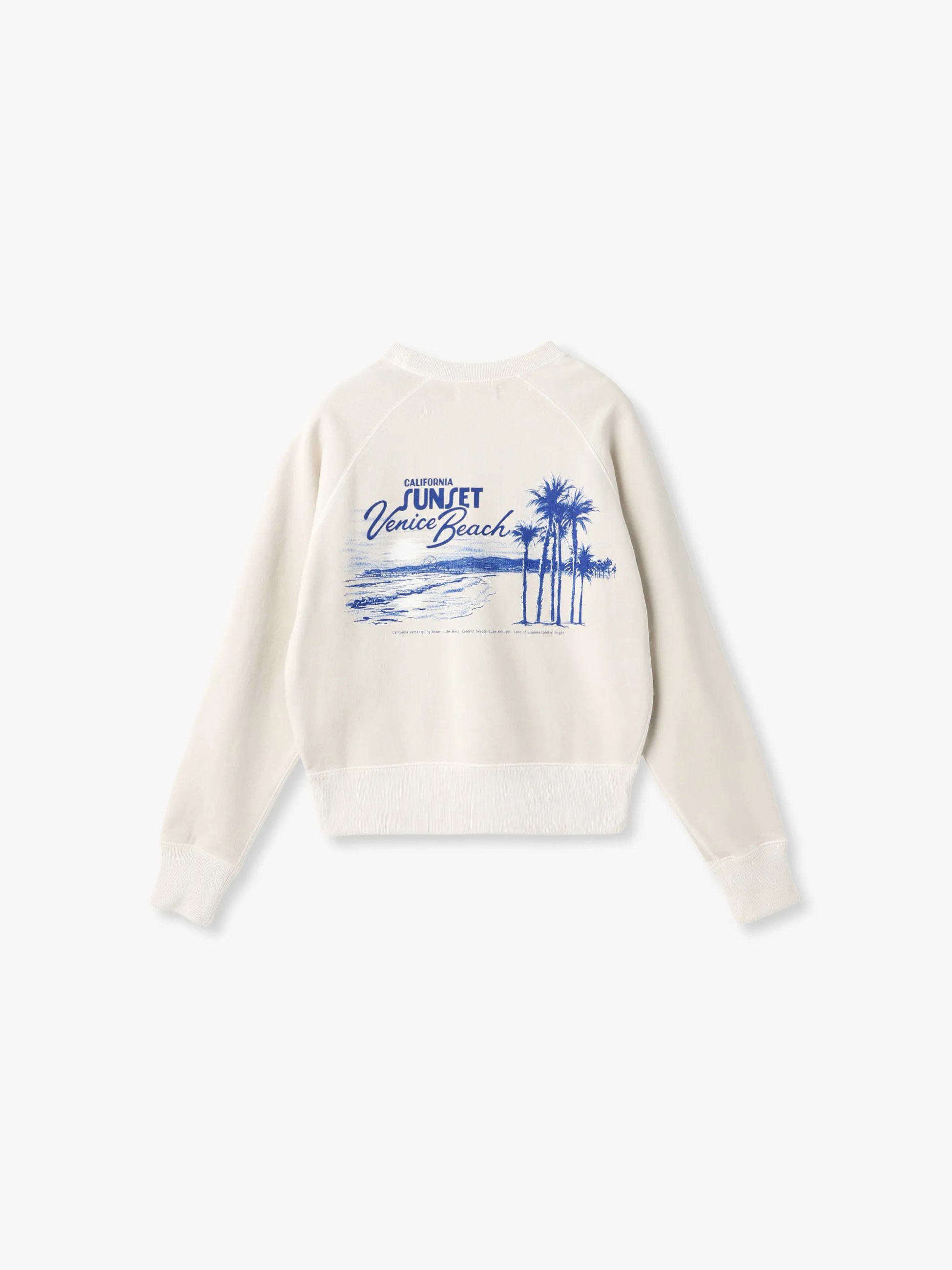 サンセットプリント スウェットトップ（アイボリー/ピンク