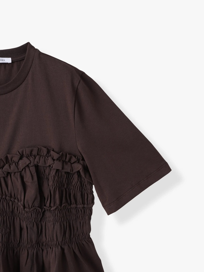 ヴィルデ ギャザートップ 詳細画像 brown 2
