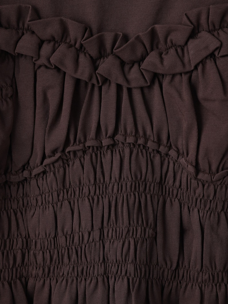 ヴィルデ ギャザートップ 詳細画像 brown 3