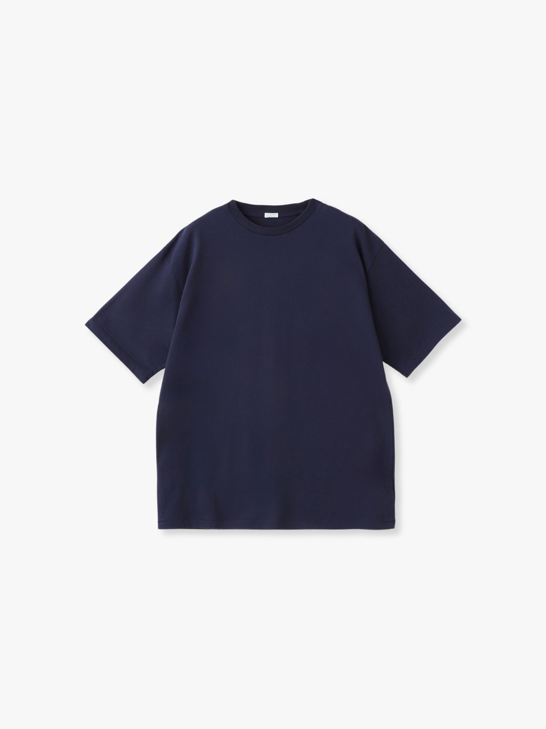 カシミアブレンド ショートスリーブティー 詳細画像 navy