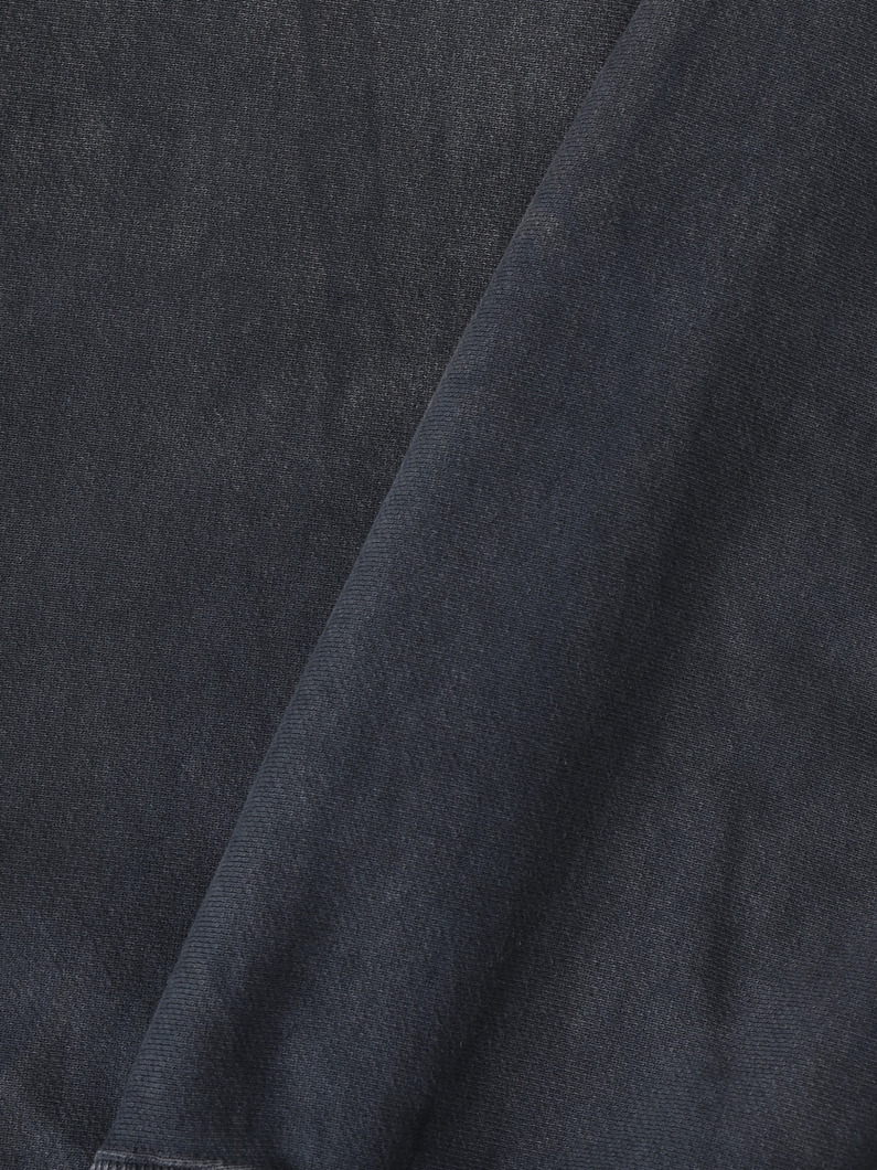 ビンテージ ハーフジップ リブカラー スウェットトップ 詳細画像 black 4