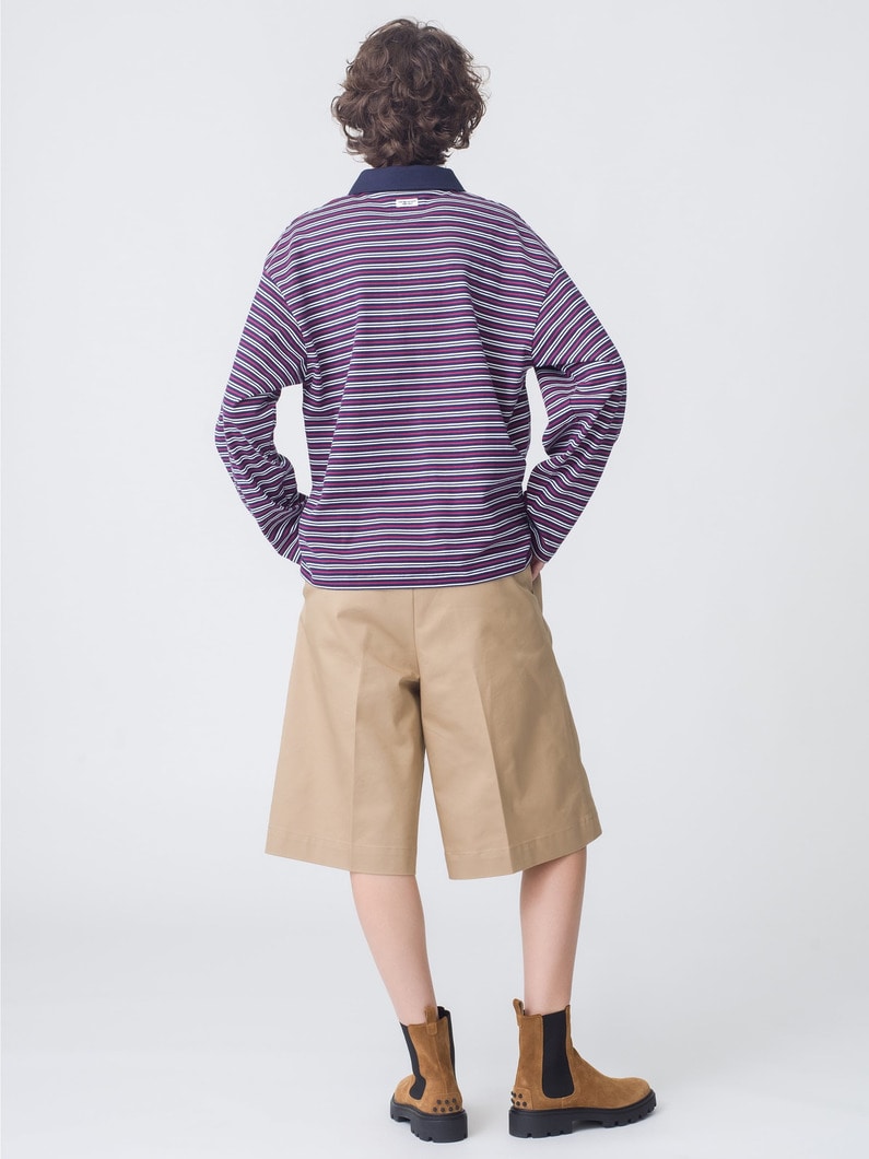 ラガーシャツ（バーガンディ/ネイビー） 詳細画像 navy 6